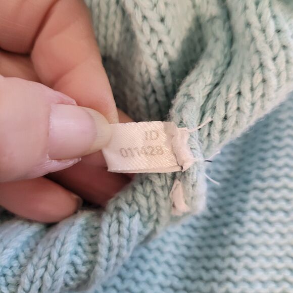 Vintage Hunters Run Cardigan Sweater Womens Large Blue Cable Knit Academia - Picture 9 of 10